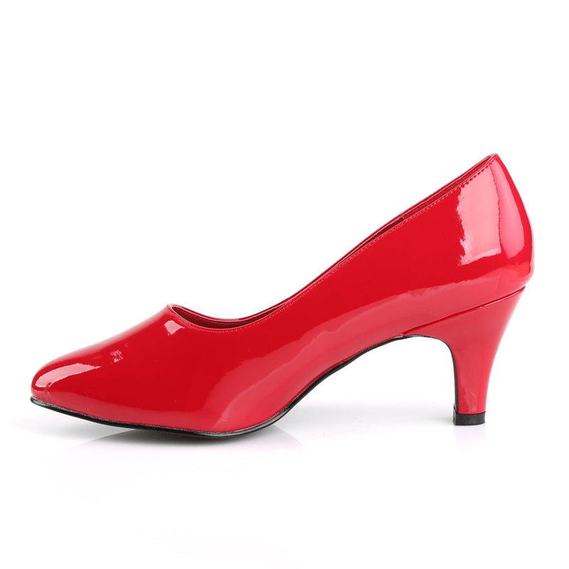 Pleaser Pink Label DIVINE-420 Pump (Red Patent)