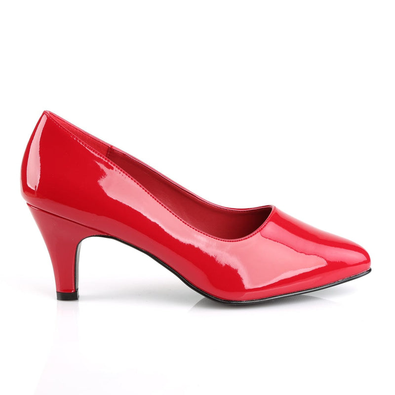 Pleaser Pink Label DIVINE-420 Pump (Red Patent)