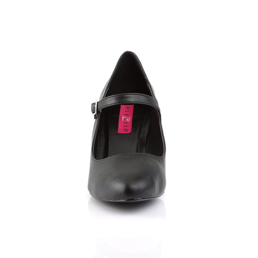 Pleaser Pink Label DIVINE-440 Pump (Black Faux Leather)