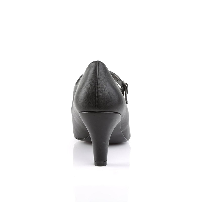 Pleaser Pink Label DIVINE-440 Pump (Black Faux Leather)