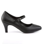 Pleaser Pink Label DIVINE-440 Pump (Black Faux Leather)