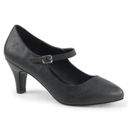Pleaser Pink Label DIVINE-440 Pump (Black Faux Leather)