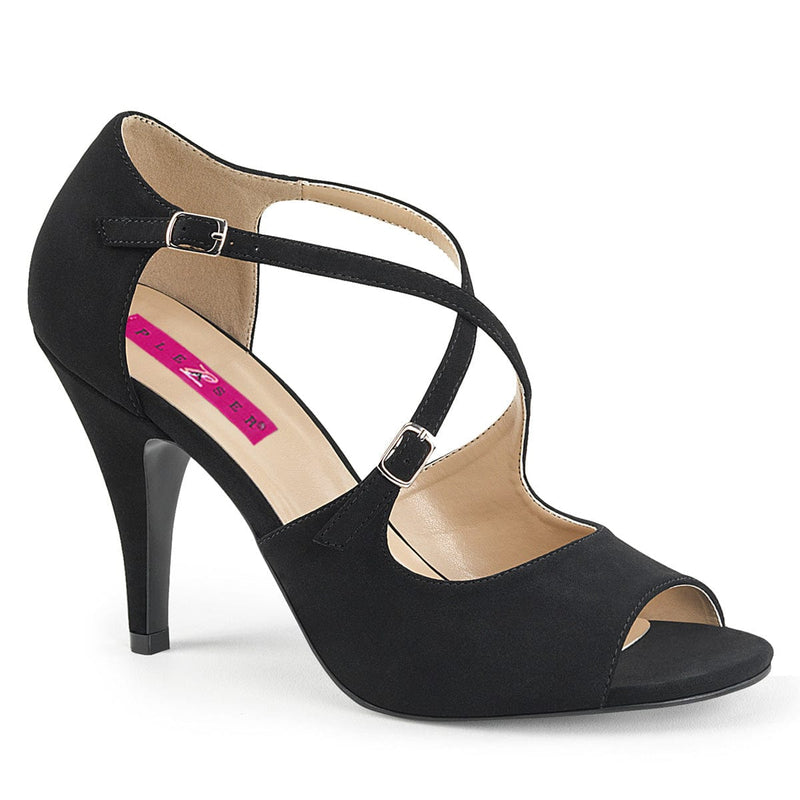 Pleaser Pink Label DREAM-412 Sandal (Black Nubuck)