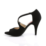 Pleaser Pink Label DREAM-412 Sandal (Black Nubuck)