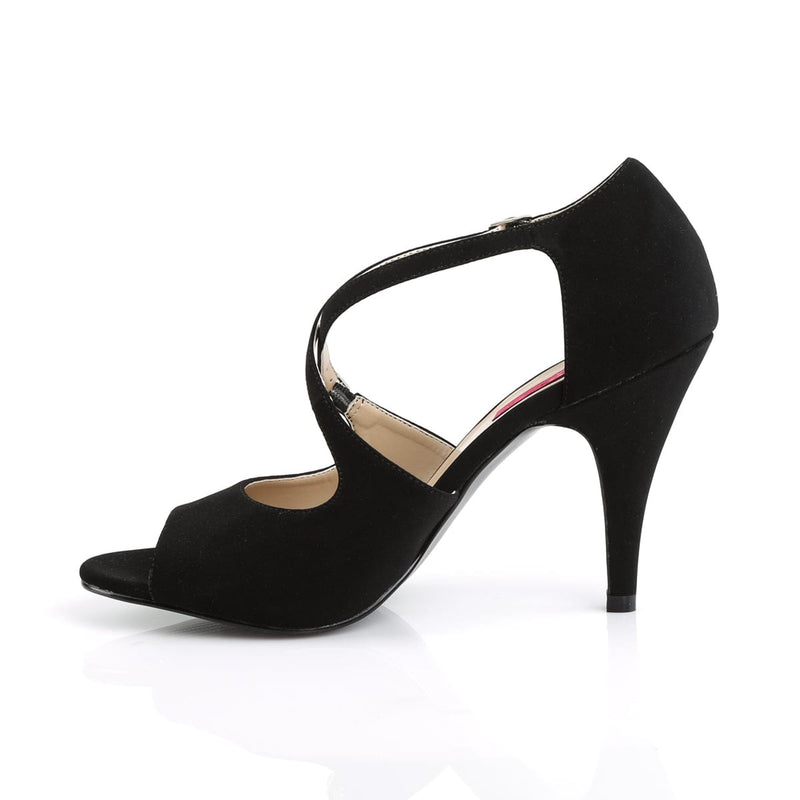 Pleaser Pink Label DREAM-412 Sandal (Black Nubuck)