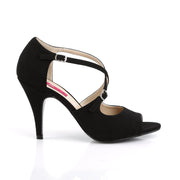 Pleaser Pink Label DREAM-412 Sandal (Black Nubuck)