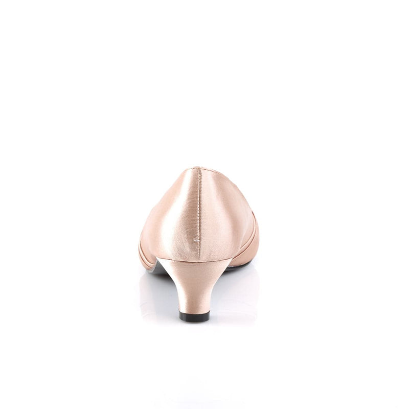 Pleaser Pink Label FAB-422 Pump (Blush Satin)