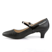 Pleaser Pink Label FAB-425 Pump (Black Faux Leather-Patent)