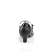 Pleaser Pink Label FAB-425 Pump (Black Faux Leather-Patent)