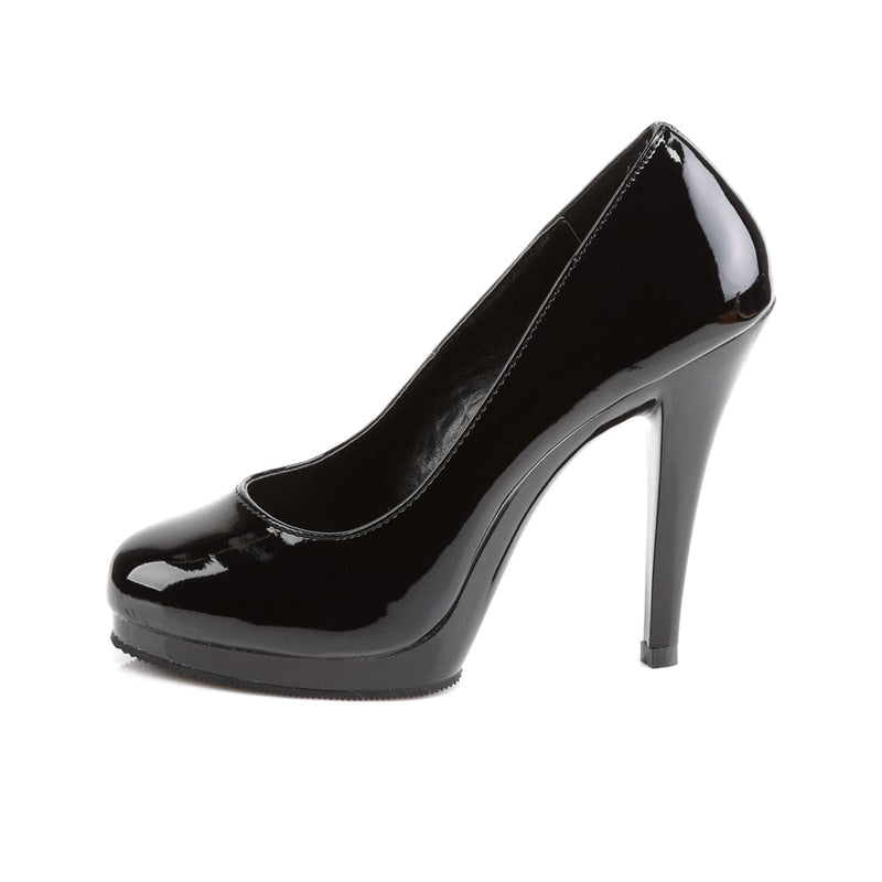 Pleaser Pink Label FLAIR-480 Pump (Black/Black)