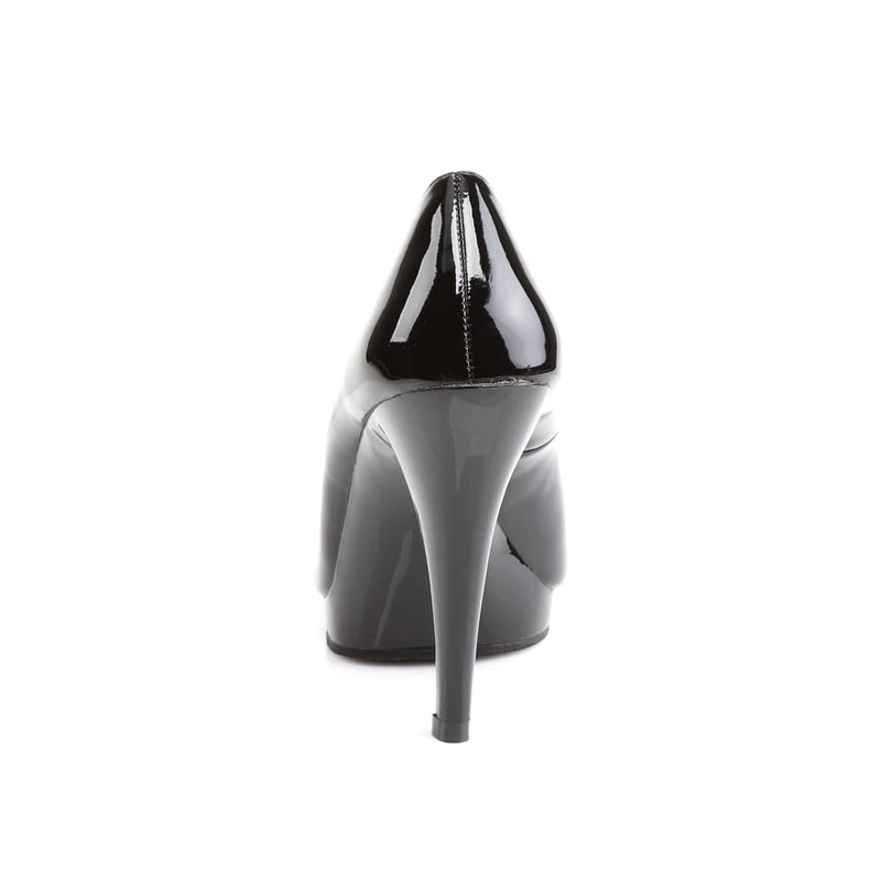 Pleaser Pink Label FLAIR-480 Pump (Black/Black)