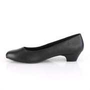 Pleaser Pink Label GWEN-01 Pump (Black Faux Leather)