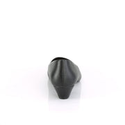 Pleaser Pink Label GWEN-01 Pump (Black Faux Leather)
