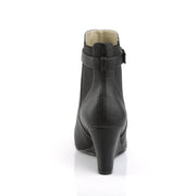 Pleaser Pink Label KIMBERLY-102 Ankle Boot (Black Faux Leather)