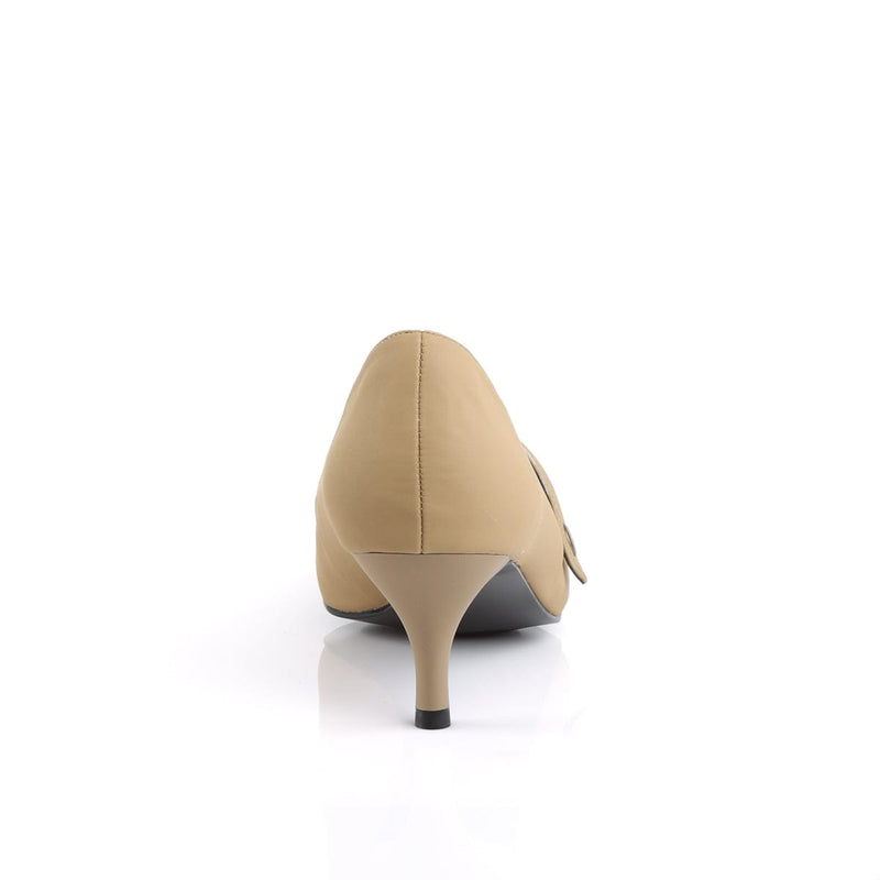 Pleaser Pink Label KITTEN-03 Pump (Taupe Nubuck)