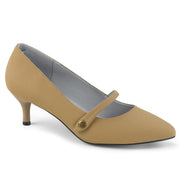 Pleaser Pink Label KITTEN-03 Pump (Taupe Nubuck)