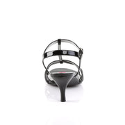 Pleaser Pink Label KITTEN-06 Sandal (Black Patent)