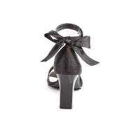 Pleaser Pink Label ROMANCE-372 Sandal (Black Satin)