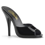 Pleaser Pink Label SEDUCE-101 Mule / Slide (Black Patent)