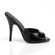 Pleaser Pink Label SEDUCE-101 Mule / Slide (Black Patent)