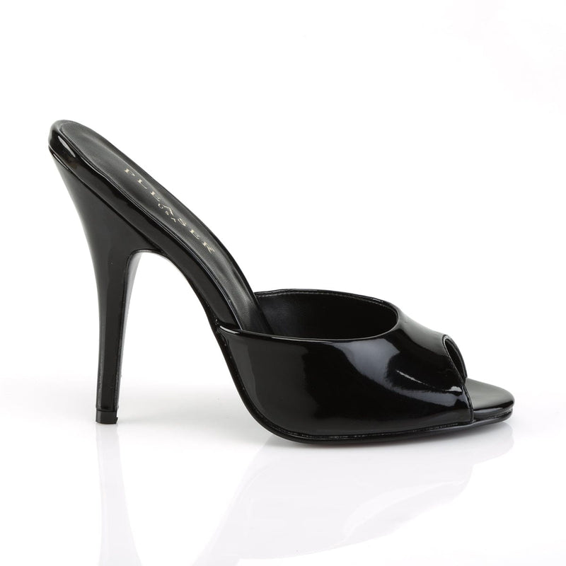Pleaser Pink Label SEDUCE-101 Mule / Slide (Black Patent)