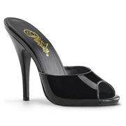 Pleaser Pink Label SEDUCE-101 Mule / Slide (Black Patent)