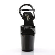 Pleaser REVOLVER-709 Platform Sandal (Black/Black)