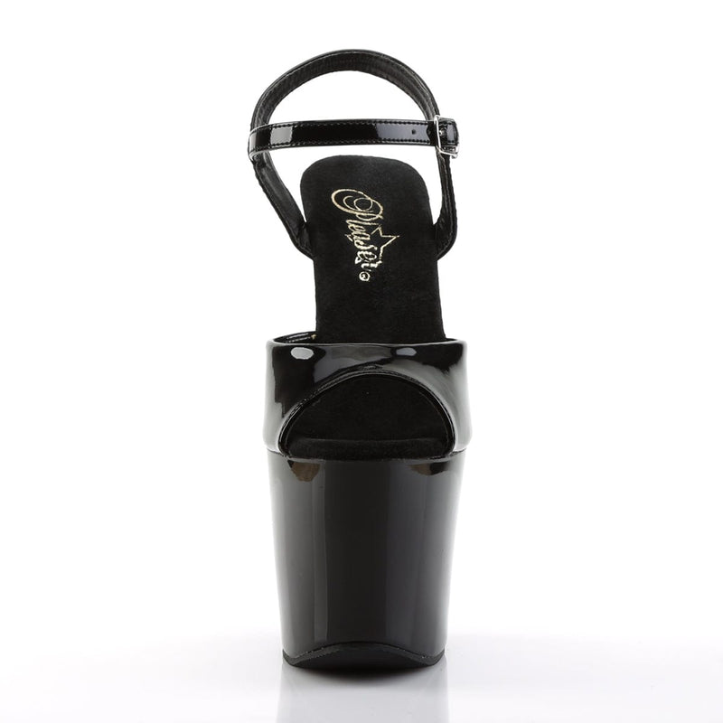 Pleaser REVOLVER-709 Platform Sandal (Black/Black)