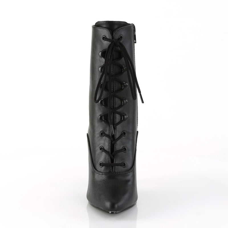 Pleaser SEDUCE-1020 Ankle Boot (Black Faux Leather)