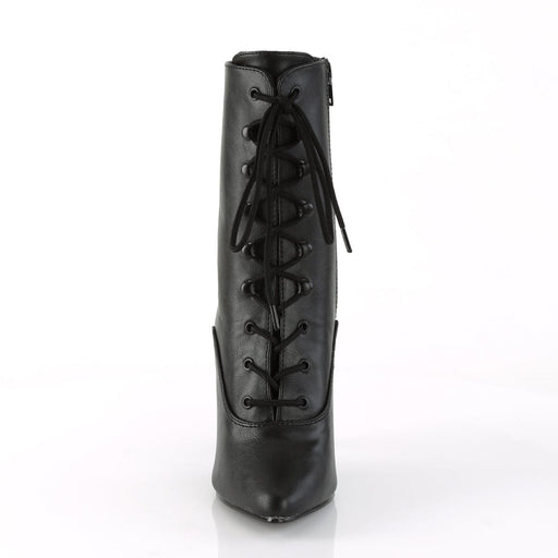 Pleaser SEDUCE-1020 Ankle Boot (Black Faux Leather)