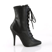 Pleaser SEDUCE-1020 Ankle Boot (Black Faux Leather)