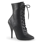 Pleaser SEDUCE-1020 Ankle Boot (Black Faux Leather)