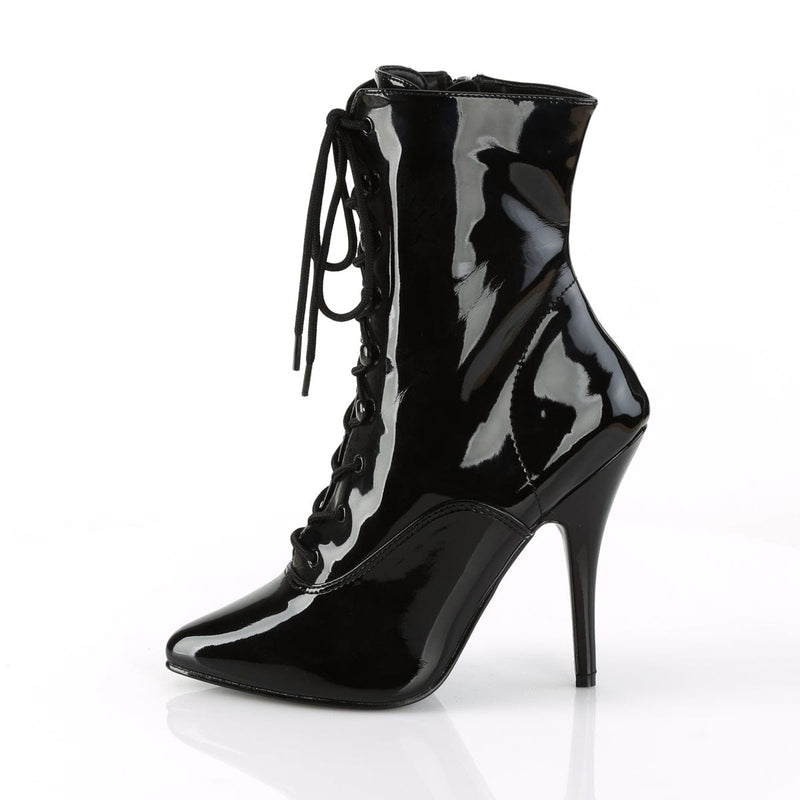 Pleaser SEDUCE-1020 Ankle Boot (Black Patent)