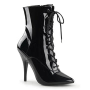 Pleaser SEDUCE-1020 Ankle Boot (Black Patent)