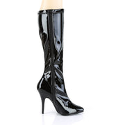 Pleaser SEDUCE-2000 Knee High Boot (Black Stretch Patent)