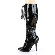 Pleaser SEDUCE-2020 Knee High Boot (Black Patent)