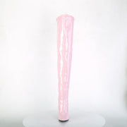 Pleaser SEDUCE-3000 Thigh High Boot (Baby Pink Stretch Patent)