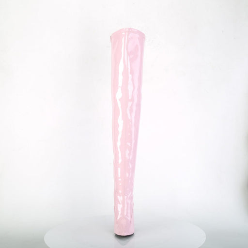 Pleaser SEDUCE-3000 Thigh High Boot (Baby Pink Stretch Patent)
