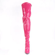 Pleaser SEDUCE-3000 Thigh High Boot (Hot Pink Stretch Patent)