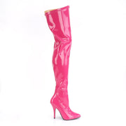 Pleaser SEDUCE-3000 Thigh High Boot (Hot Pink Stretch Patent)