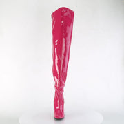 Pleaser SEDUCE-3000WC Thigh High Boot (Hot Pink Stretch Patent)