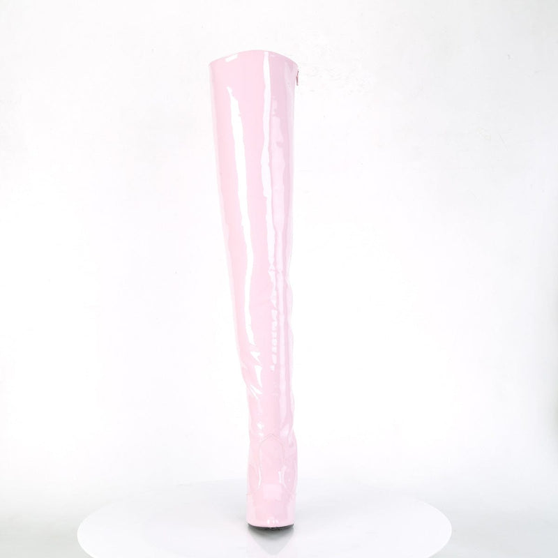 Pleaser SEDUCE-3010 Thigh High Boot (Baby Pink Patent)
