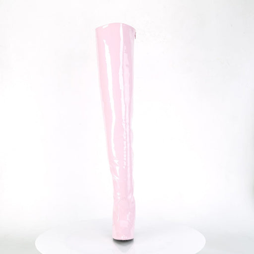 Pleaser SEDUCE-3010 Thigh High Boot (Baby Pink Patent)