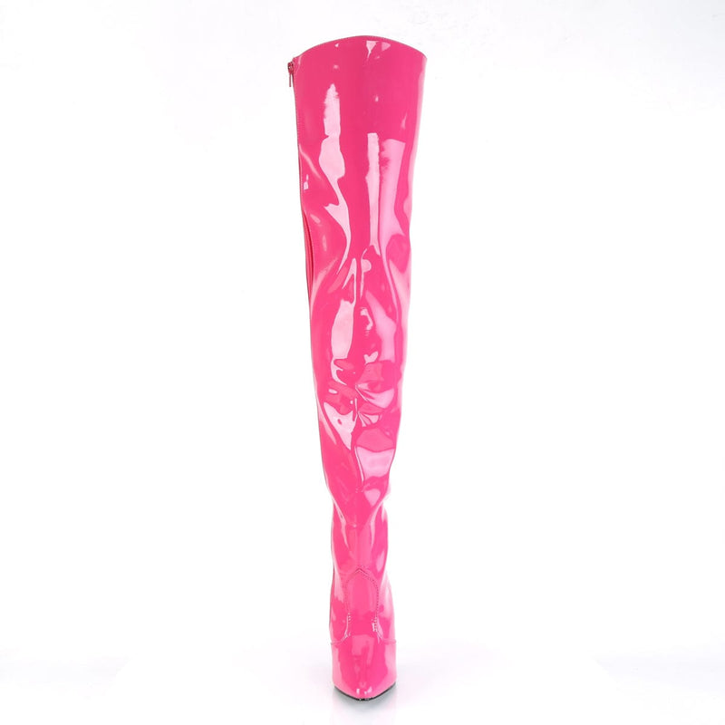 Pleaser SEDUCE-3010 Thigh High Boot (Hot Pink Patent)