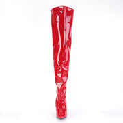 Pleaser SEDUCE-3010 Thigh High Boot (Red Patent)