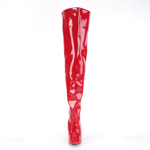 Pleaser SEDUCE-3010 Thigh High Boot (Red Patent)
