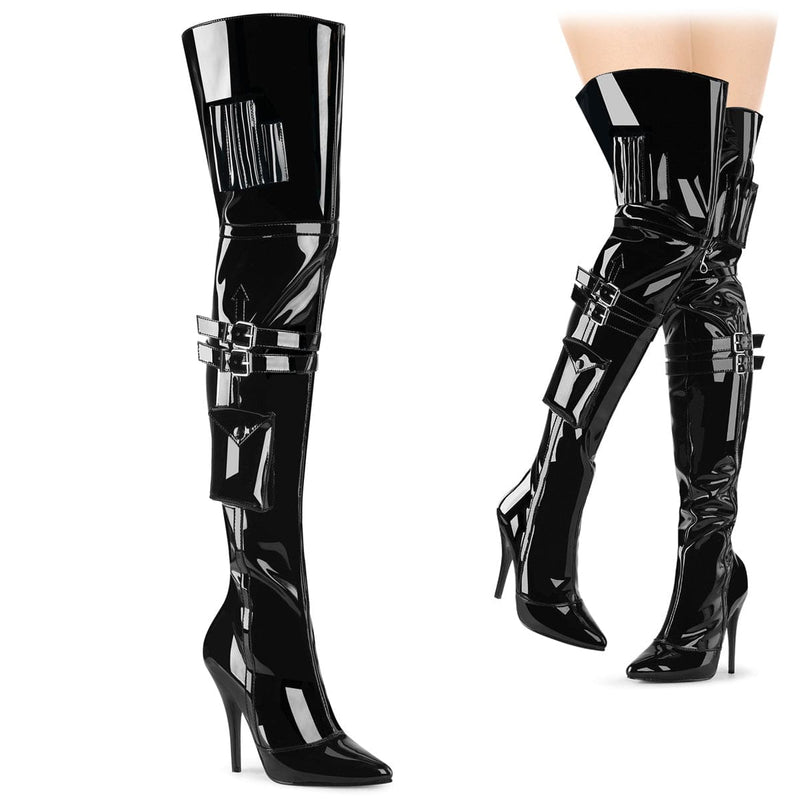 Pleaser SEDUCE-3019 Black Patent