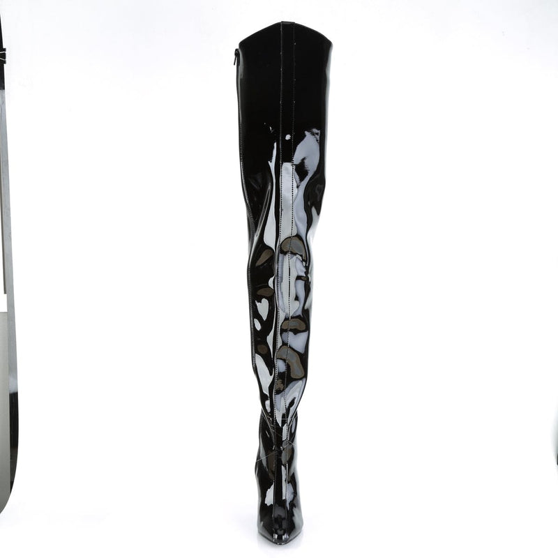 Pleaser SEDUCE-4010 Crotch High Boot (Black Patent)