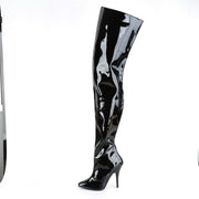 Pleaser SEDUCE-4010 Crotch High Boot (Black Patent)