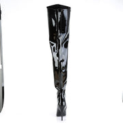 Pleaser SEDUCE-4010 Crotch High Boot (Black Patent)